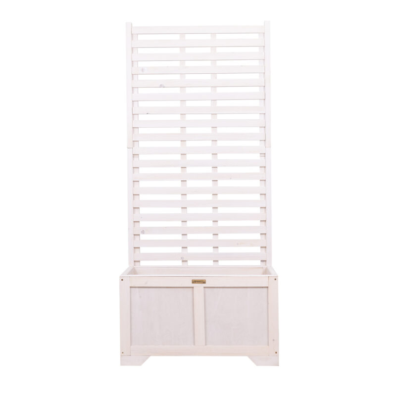 Vintage-Pflanzkübel mit Pergola